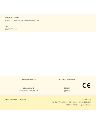 Rubilevel antishock 100cm r76934 rubi