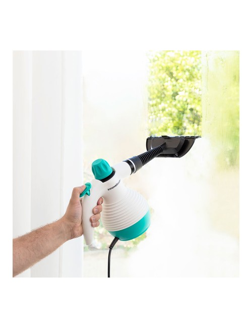 Vaporeta de mano multiusos con accesorios 9 en 1 steany 0,35 l 3 bar 1000 w