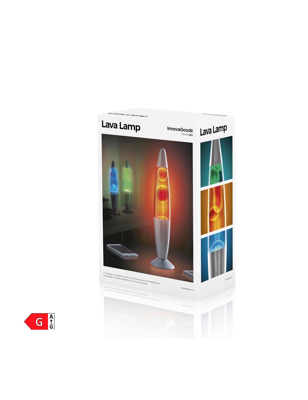 Lámpara de lava magma 25 w color verde