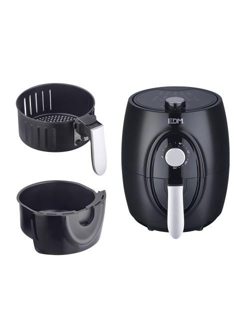 Freidora de aire 3,6 l 1400 w con cesta *** promoción regalo 1 ud ref. 07788 - papel freidora de aire ø17 cm 100 uds ***