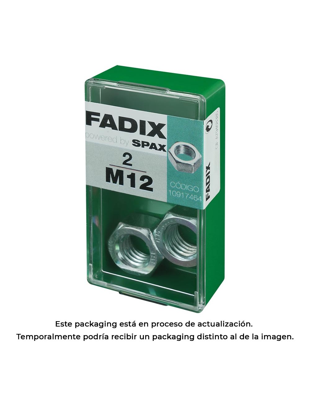 Caja 2 unid. tuerca cinc m 12s 10917464 fadix