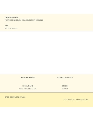 Portabobinas para rollo papernet de suelo