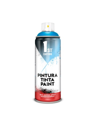 Pintura alquídica spray 520 cc ref 654 azul mediterráneo mate 300 ml