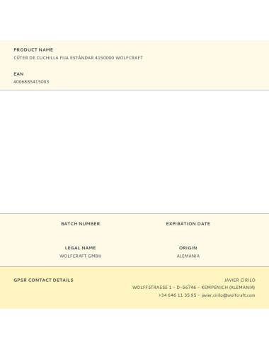 Cúter de cuchilla fija estándar