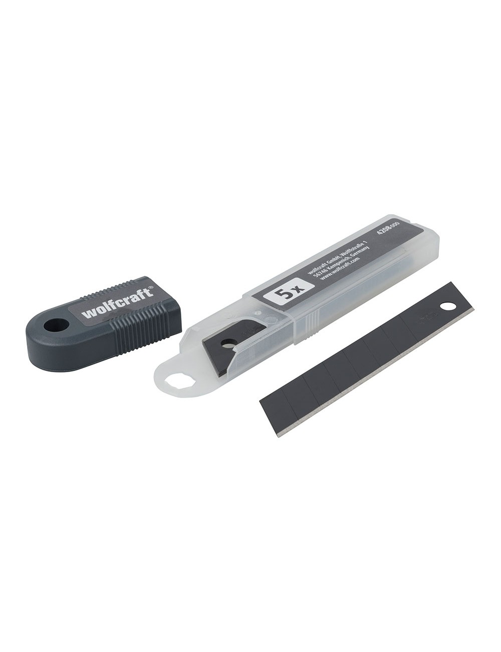 Set 5 cuchillas separables de 18 mm pro sharp negras