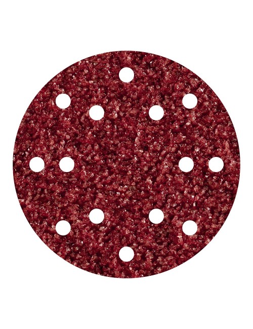 Discos adhesivos de lijar corindón, para exc., ø150 mm, grano40, set 5 uds