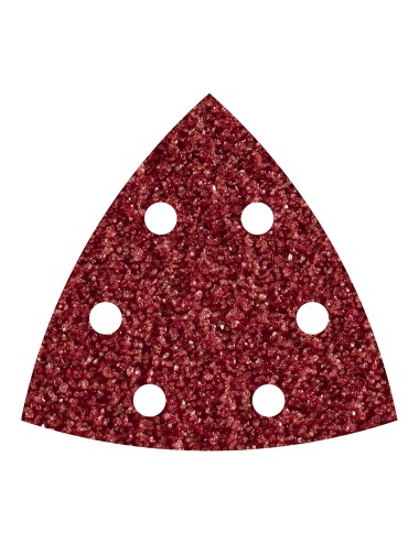 Hojas abrasivas adhesivas de corindón, 95 mm, grano60 delta, set 5 uds