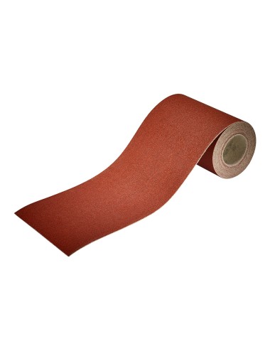 Rollo de papel abrasivo adhesivo 4 m x 115 mm, grano 120