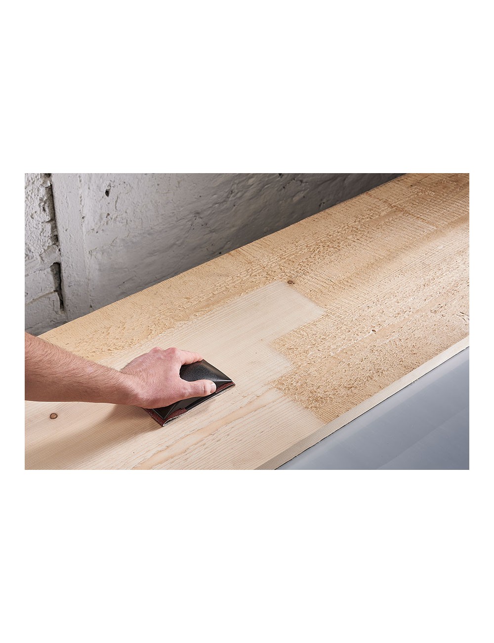 Taco de lijar manual de plástico 130 x 70 x 32 mm