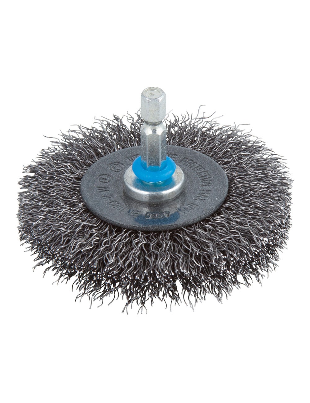 Cepillo de disco de alambre de acero vástago hexagonal ø75 x 10 mm