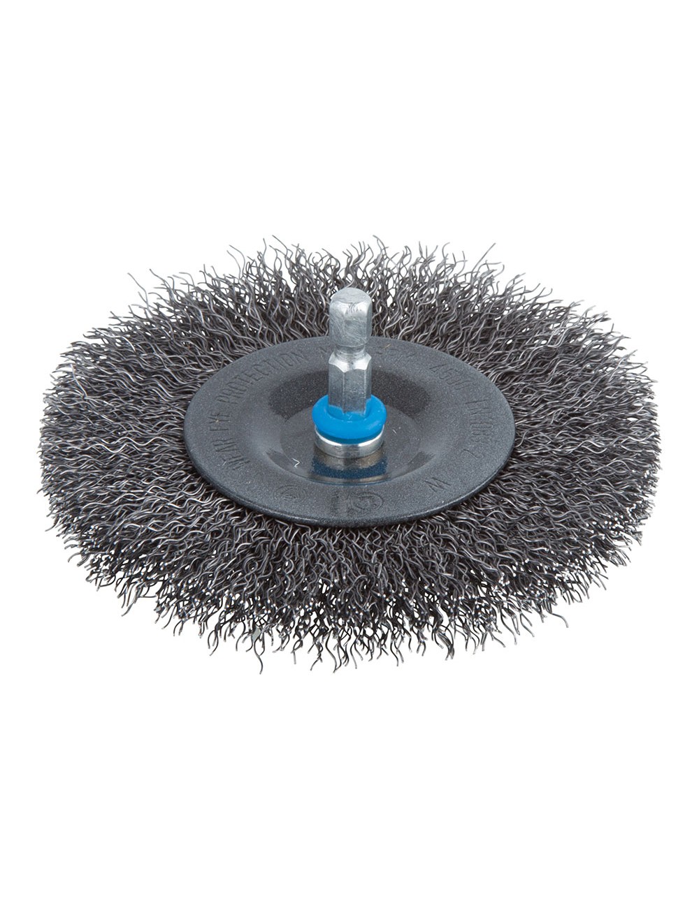 Cepillo de disco de alambre de acero vástago hexagonal ø100 x 10 mm