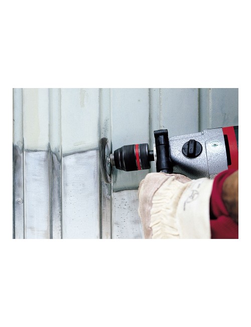 Cepillo de disco de alambre de acero vástago hexagonal ø100 x 10 mm