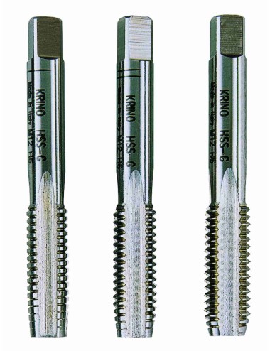 MACHOS ROSCA MÉTRICA - M20x2,5 3PZAS MACHOS DE MANO HSS M 20X2,5