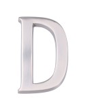 Letra d niquel mate 10cm fijación invisible edm