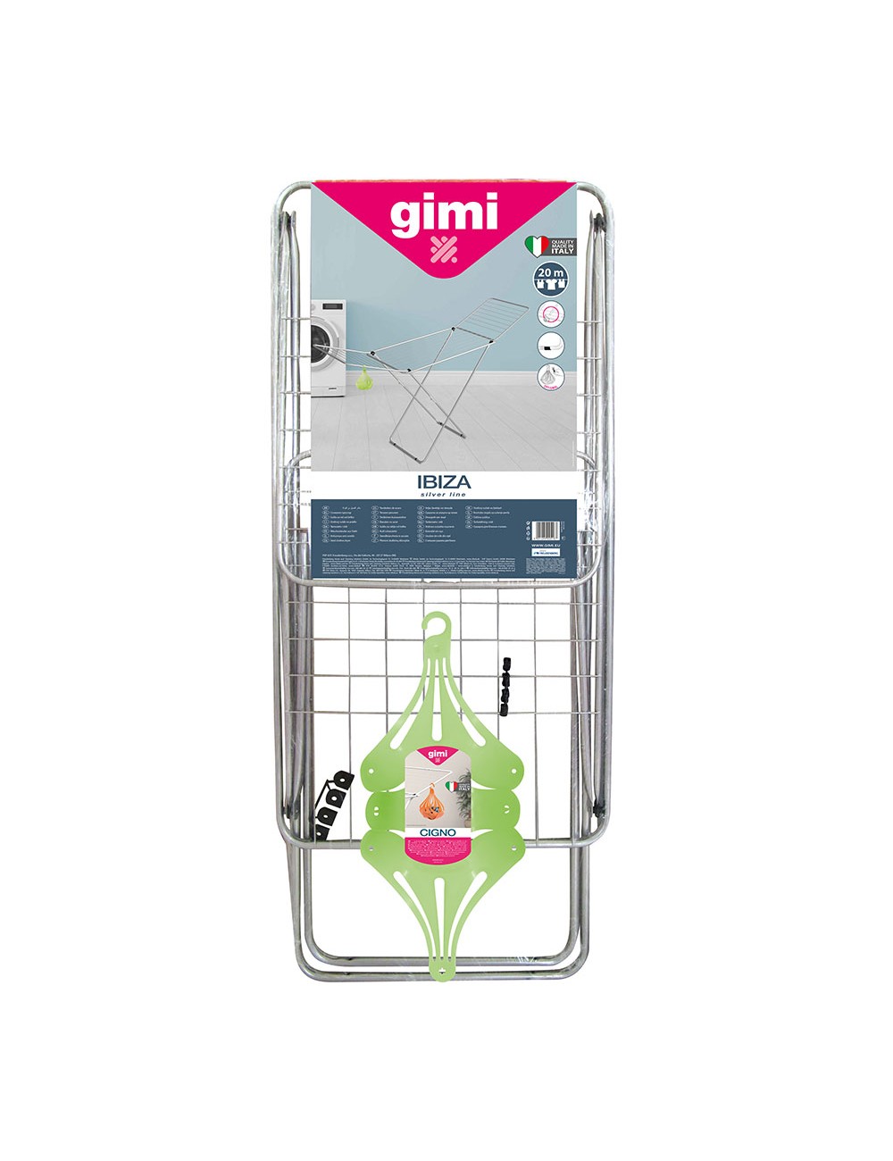 Tendedero ibiza 100% acero, tendido 20 m