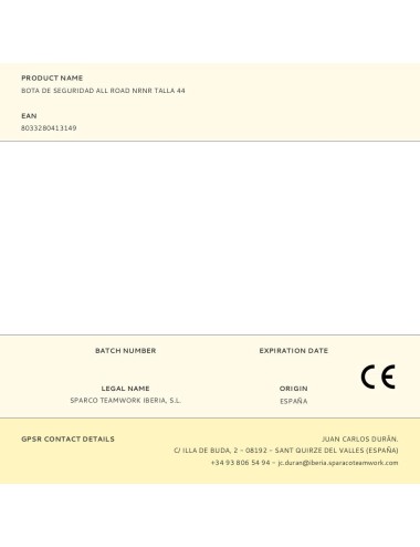 Bota de seguridad all road nrnr talla 44