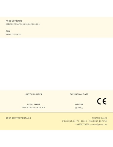 Arnês ecosafex 6 031,042,001,001