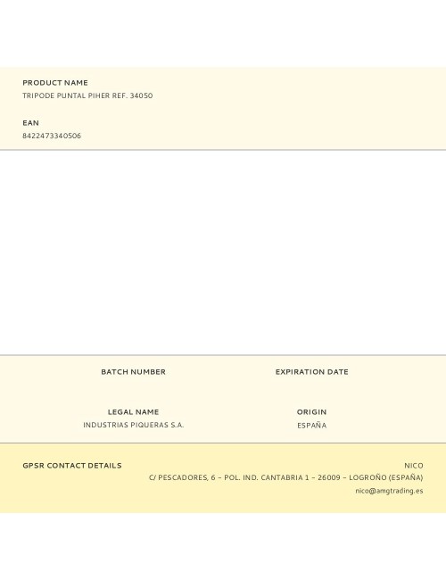 Tripode puntal piher ref. 34050