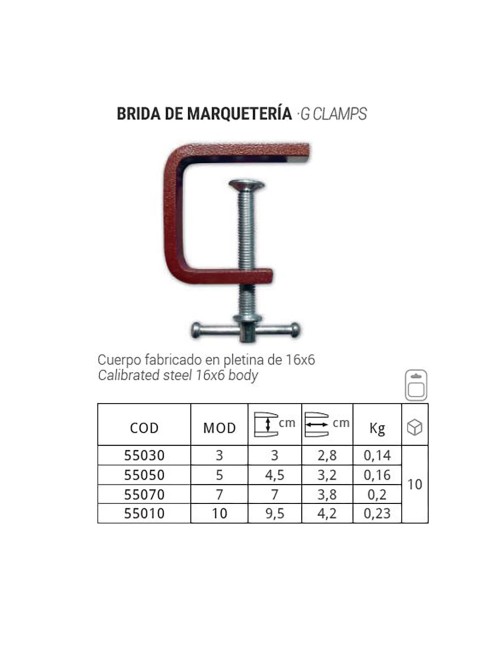 Brida de marqueteria 4.5 cm
