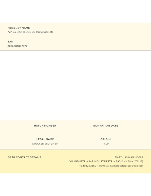 Azada ojo redondo 800 g suelto