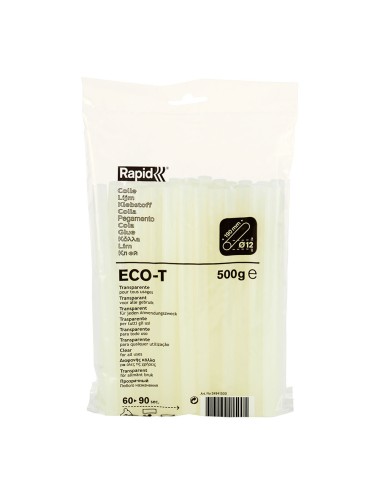 Barra de cola termofusible eco t, transparente, ø12 x 190 mm, 500 g