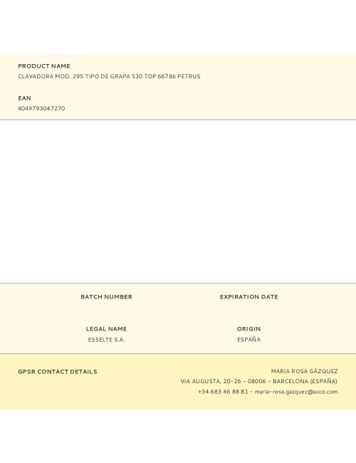 Clavadora modelo 295 tipo de grapa 530 top