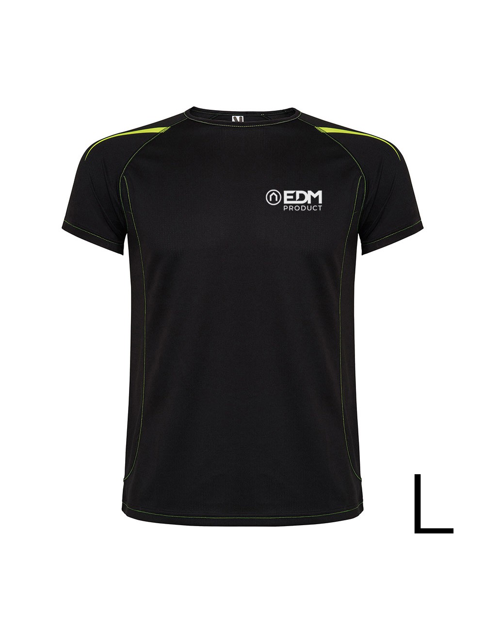 Camiseta deportiva negra talla-l roly