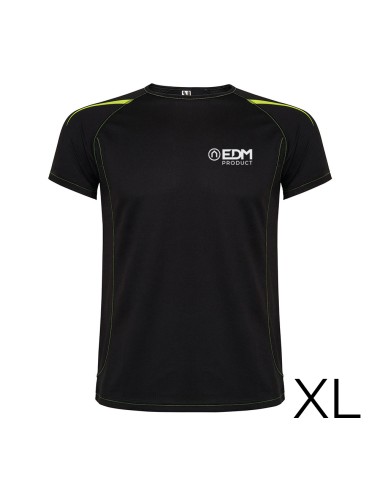 Camiseta deportiva negra talla-xl roly