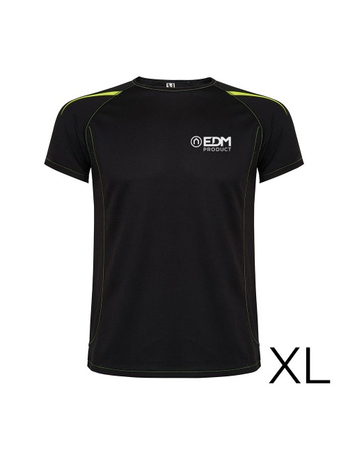 Camiseta deportiva negra talla-xl roly