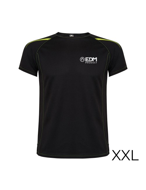 Camiseta deportiva negra talla-xxl roly