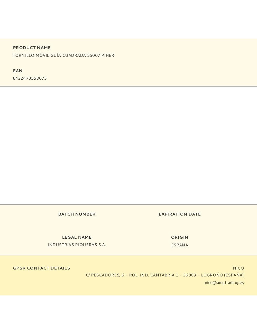 Tornillo de banco móvil guía cuadrada