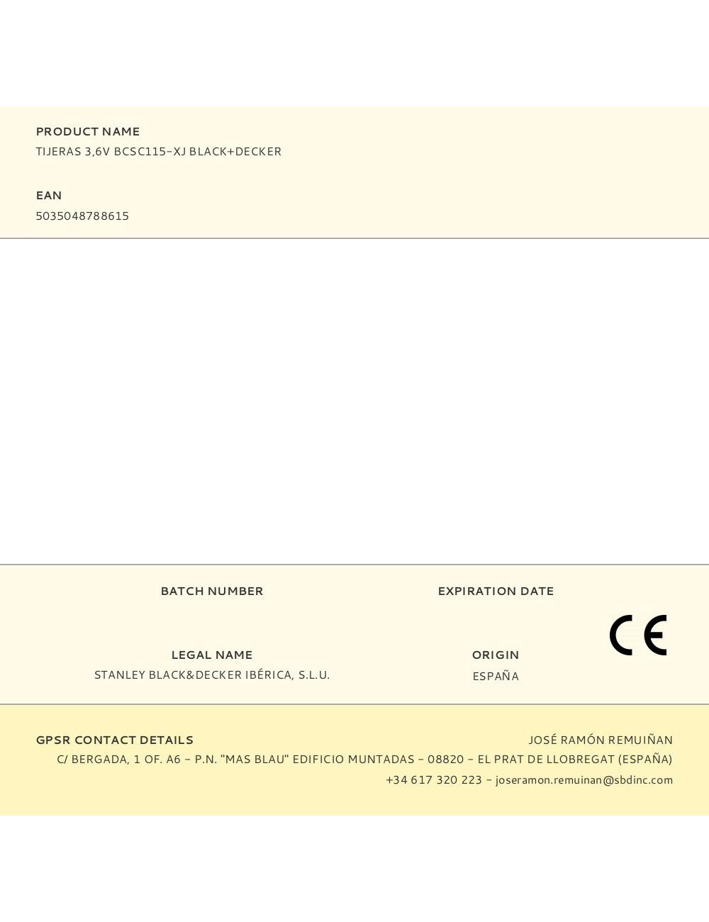 Tijeras 3,6v bcsc115-xj black+decker