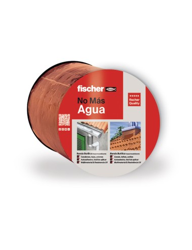 Banda butílica terracota 10 cm x 10 m