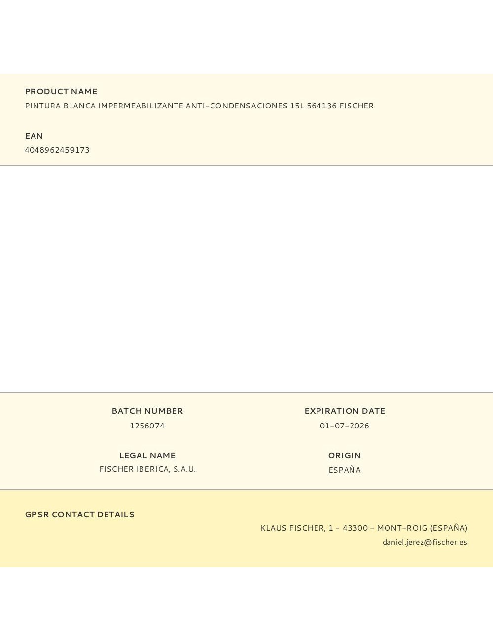 Pintura blanca impermeabilizante anti-condensaciones 15 l