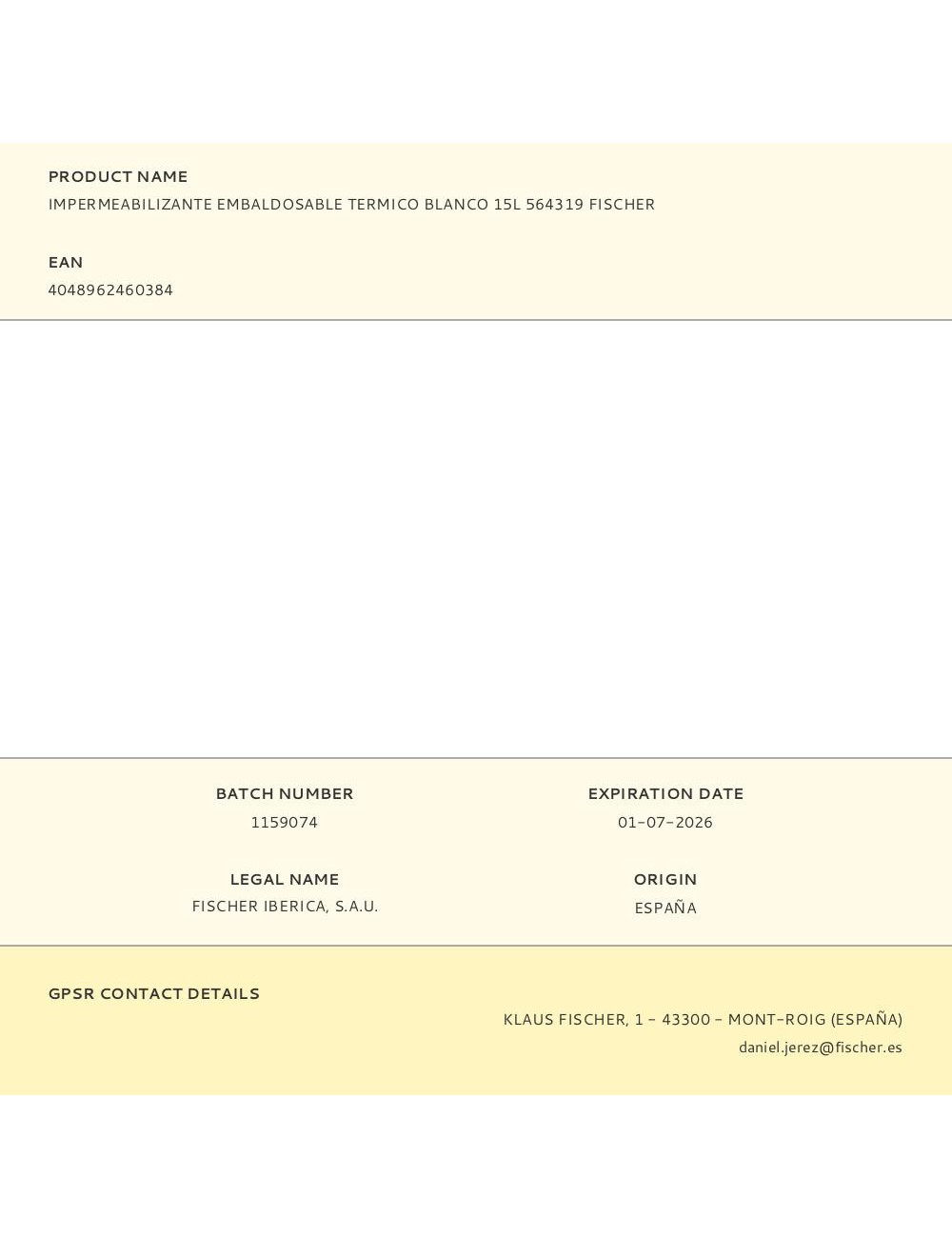 Impermeabilizante embaldosable térmico blanco 15 l