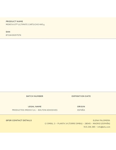 Monta kit® ultimate cartucho 440 g