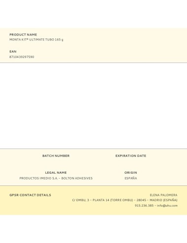 Monta kit® ultimate tubo 165 g