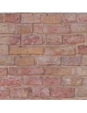 Rollo papel pintado alta calidad ladrillo rojo 0,53 x 10 m