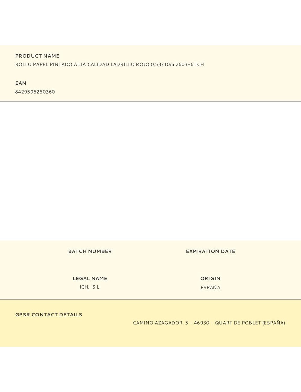 Rollo papel pintado alta calidad ladrillo rojo 0,53 x 10 m