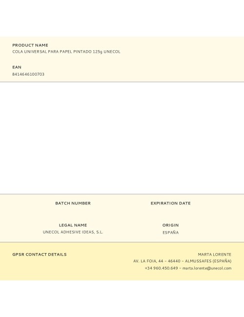 Cola universal para papel pintado 125 g