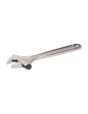 Llave ajustable de moleta lateral cromada, 250 mm