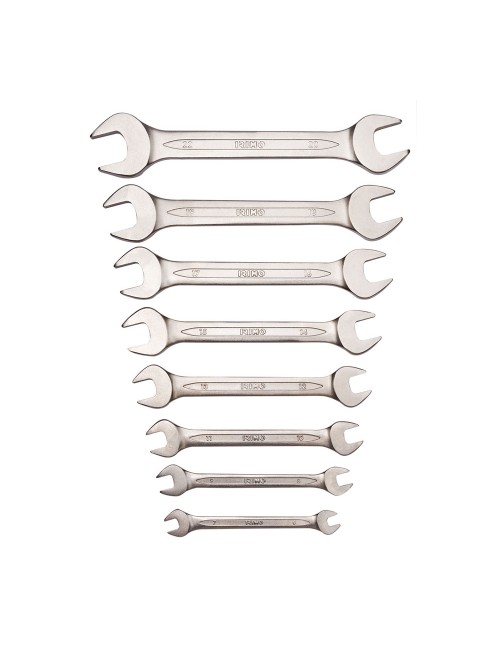 Juego de 8 llaves fijas 6-22mm 10-8-h