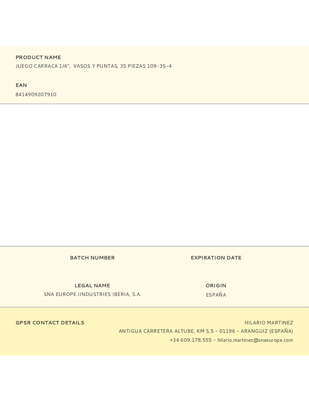 Juego carraca 1/4", vasos y puntas, 35 piezas 109-35-4