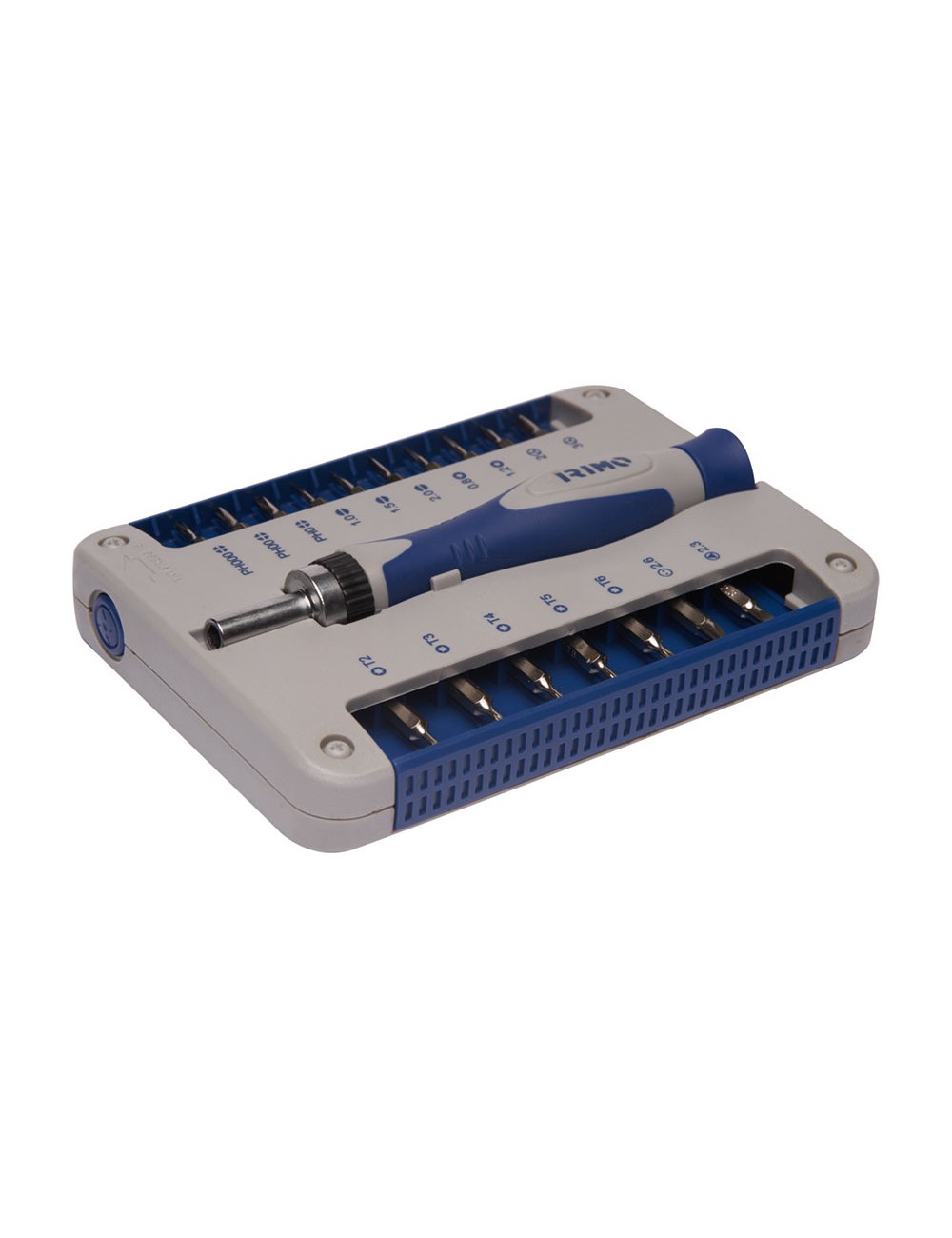 Destornilladores de precisión con portapuntas a carraca, 17 piezas