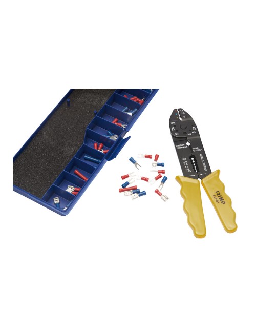 Alicates para engastar con 60 terminales