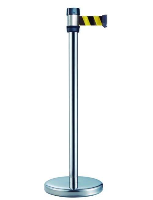 POSTE CROMÁTICO CINTA NEGRA/AMARILLA, 4 M POSTE CROMÁTICO CINTA NEGRA\AMARILLA, 4 MT Ø80