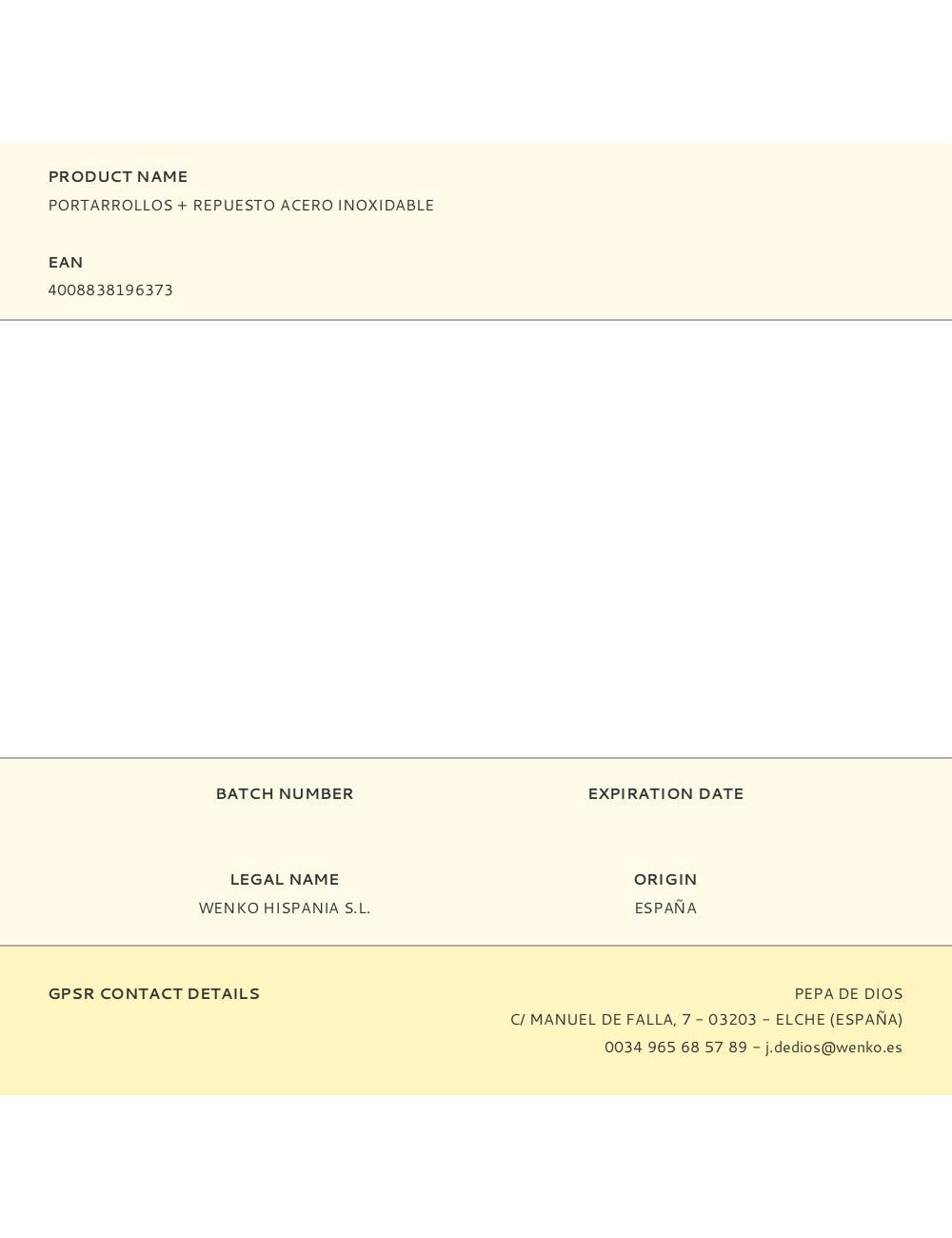 Portarrollos + repuesto acero inoxidable