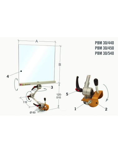 PROTECTOR CON SOPORTE MAGNETICO PBM30/540