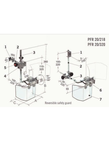 PROTECTOR FRESADORA/TALADRO PFR 20/320
