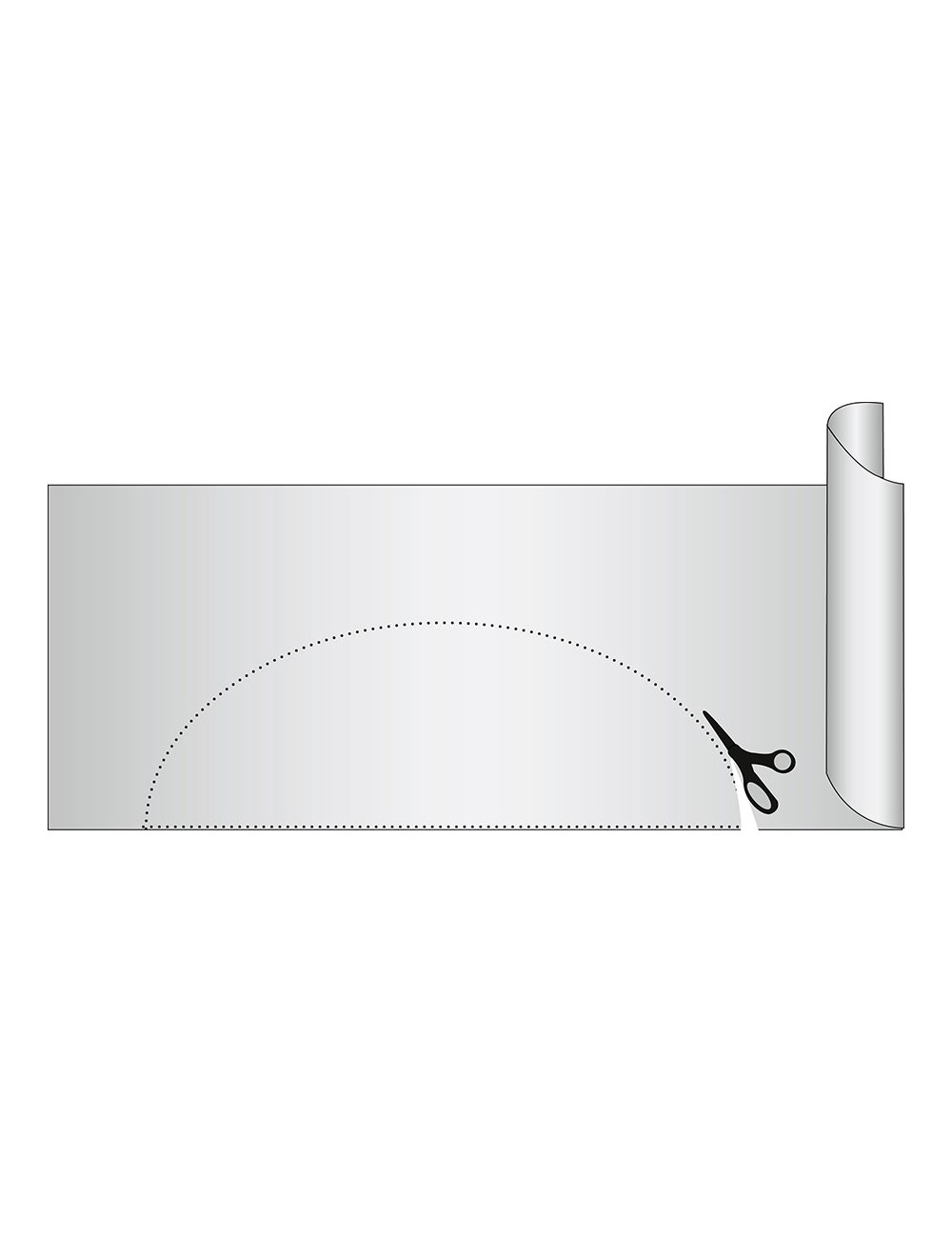 Lámina antideslizante extra gruesa gris 50 x 150 cm